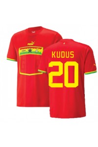 Ghana Mohammed Kudus #20 Fotballdrakt Borte Klær VM 2022 Korte ermer